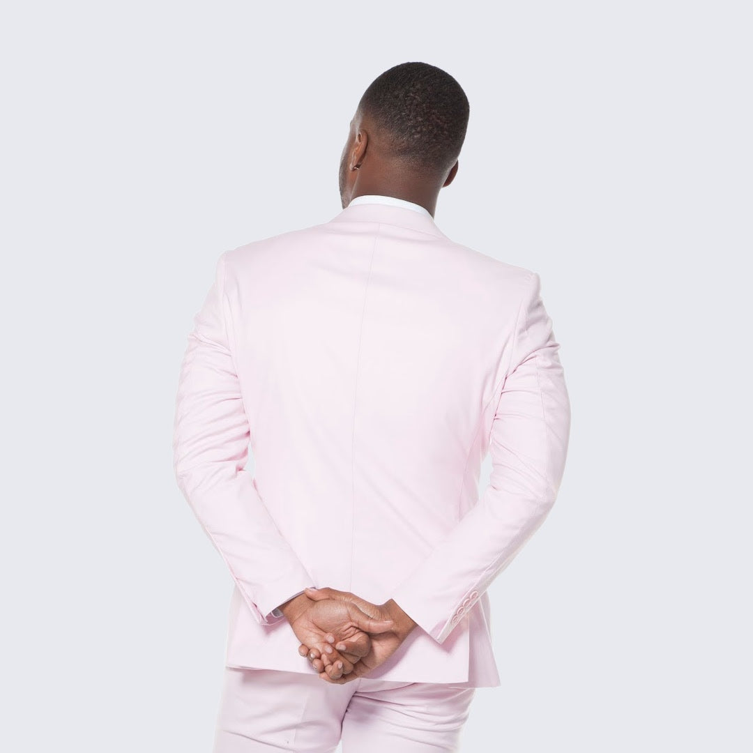 [DISCOUNTED] Men's Pink Suit Three Piece Set - Limited Sizes