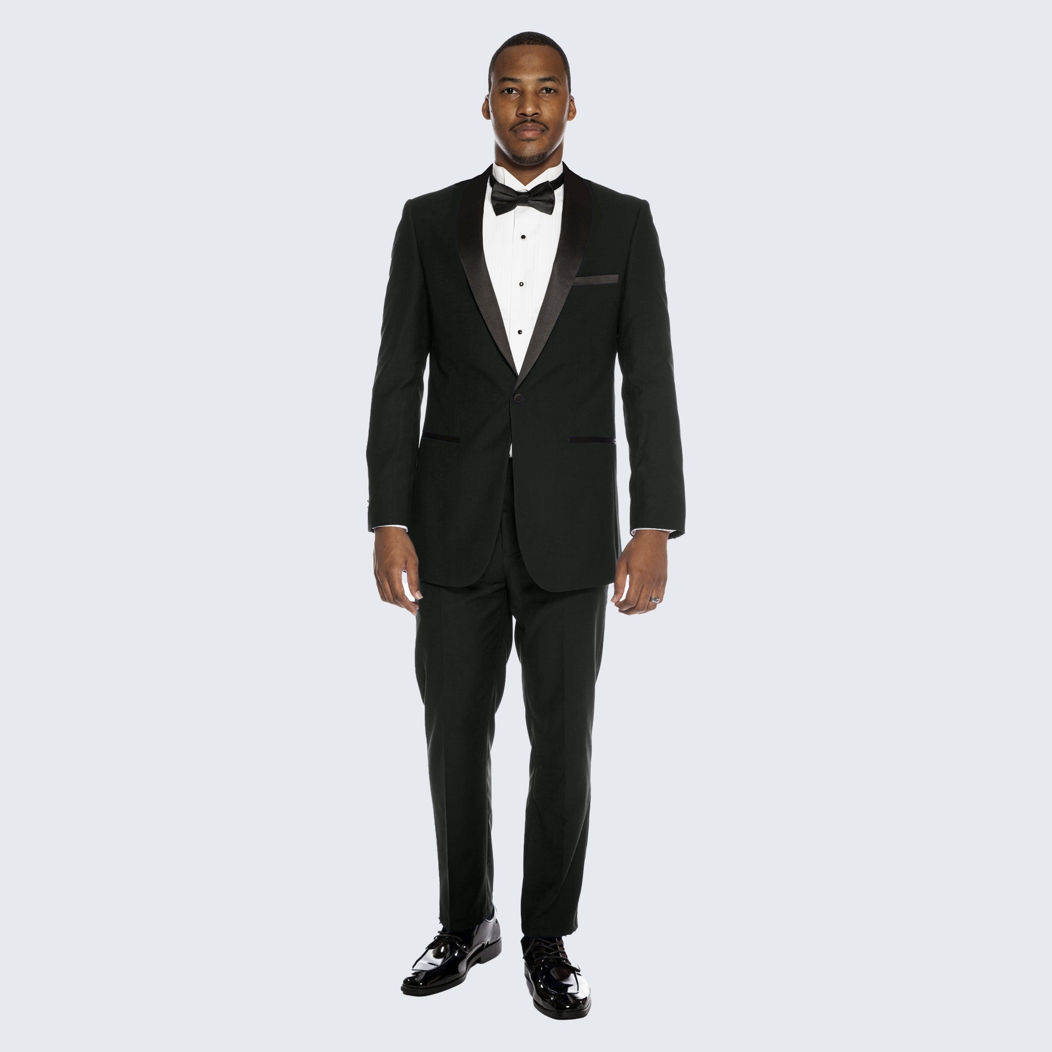 [DISCOUNTED] Black Tuxedo Slim Fit with Shawl Lapel - Limited Sizes