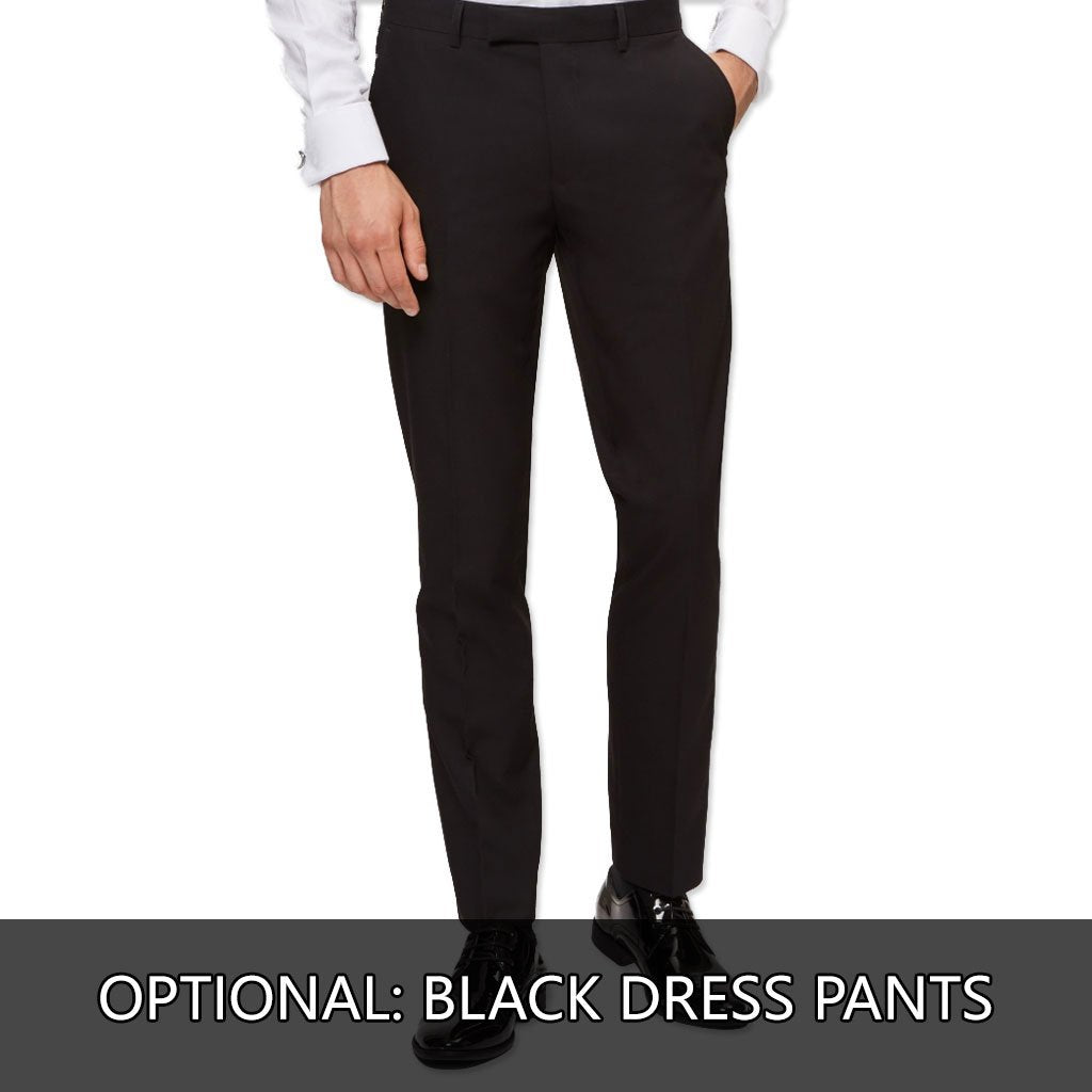 [DISCOUNTED] Gold Floral Tuxedo Jacket Slim Fit - Limited Sizes